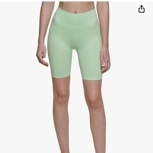 Calvin Klein Performance Green Moisture Wicking Seamless Knit Bike Shorts
